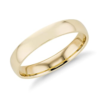 Blue Nile Mid-weight Comfort Fit Wedding Band in 14k Yellow Gold (4mm)