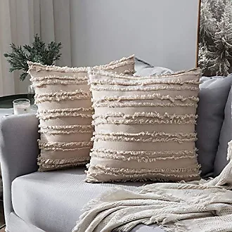  Adeco Pack of 2 Boho Decorative Throw Pillow Covers