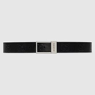 GUCCI 4cm Leather-Trimmed Monogrammed Coated-Canvas Belt for Men