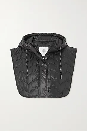 Luna belted shearling and quilted shell down jacket