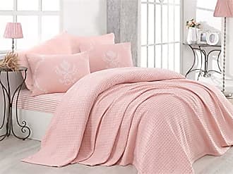 Pink Throw Blanket by Ib Laursen 100 % Cotton Sofa Bed Cream 