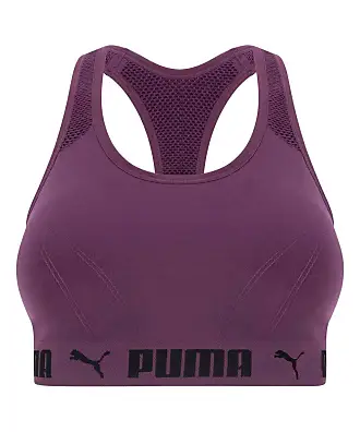 PUMA Women Sports Bra, 3-Pack (Pink/Purple/Black, X-Small