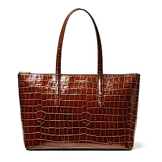 Aspinal of London Leather Mini Madison Tote Bag in Brown