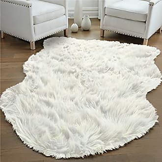 Gorilla Grip Soft Faux Fur Area Rug, Washable, Shed and Fade