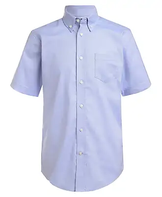 IZOD Camisa social masculina de ajuste regular com colarinho e