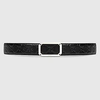 Gucci - GG Supreme Belt with G Buckle - Unisex - Leather/Canvas - 100 - Blue