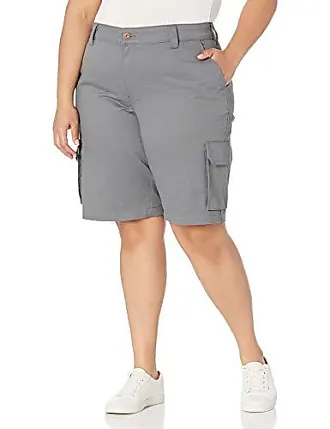 APEXFWDT Womens Bermuda Shorts Casual Elastic Waist Wide Leg Shorts Knee  Length Summer Cargo Shorts with Pockets 
