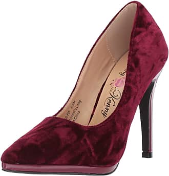 Penny Loves Kenny Womens Opus PL Pump, Wine Crushed Velvet, 9.5 Medium US