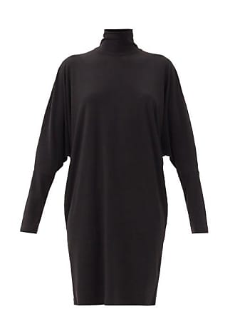 Norma Kamali Roll-neck Stretch-jersey Dress - Womens - Black