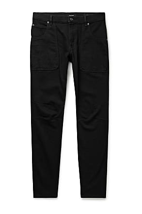 Balmain Monogram ribbed-detail Slim Jeans - Farfetch