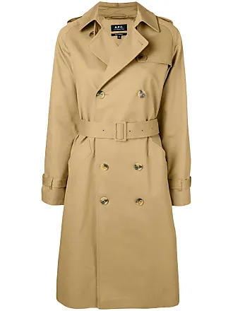 A.P.C. check-pattern cotton coat - Neutrals