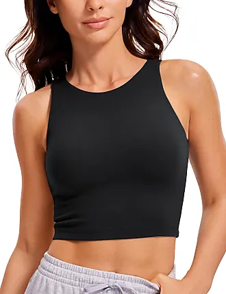 Buy CRZ YOGA Pima Cotton Cropped Tank Tops for Women Workout Crop