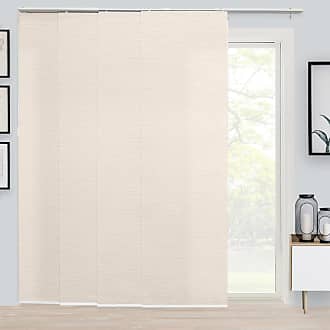 Chicology Room Divider Vertical Patio, Sliding Glass Door Blinds, W:46-86 x H: Up to-96 inches, Rose Gold (Light Filtering)