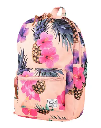 Herschel pink floral store backpack