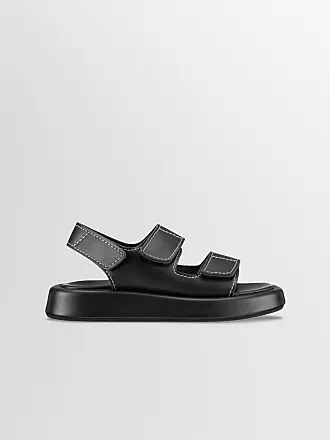 Black Leather Sandals: Shop up to −68%