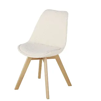 Fodera beige-grigio chiaro in cotone per sedia, compatibile con la sedia  MARGAUX Margaux