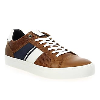 tennis cuir marron homme