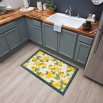 Mohawk Home Dri-Pro Cushion Kitchen Mat, Lemons All Over Slice, Multi, 1' 6 x 2' 6