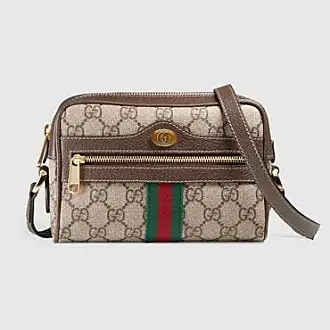 Gucci - Ophidia Mini Leather-Trimmed Monogrammed Coated-Canvas