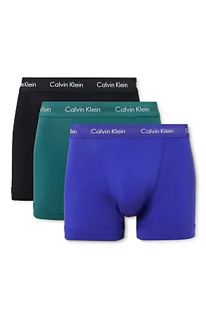 Calvin Klein Micro Stretch Low Rise Trunk 3-Pack Olive/Grey/Blue