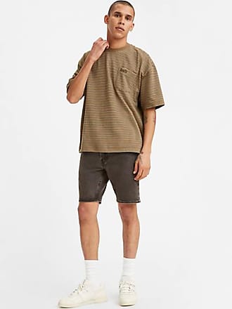 tan levi shorts