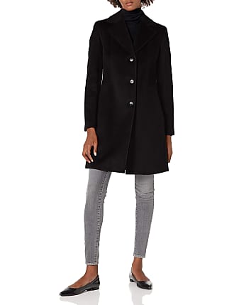 calvin klein maxi wool blend trench coat