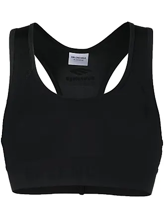 BALENCIAGA Embroidered stretch-cotton jersey sports bra