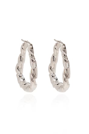 Twisted Sterling Silver Hoop Earrings in Silver - Loewe