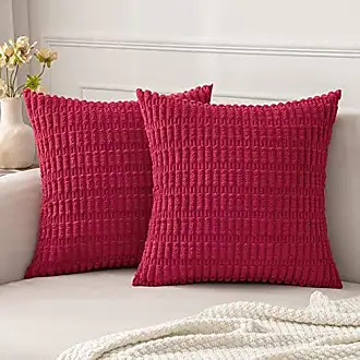 18-inch Double-corded Square Patterned Jacquard Chenille Throw PIllow with  Insert - Gingham Brown