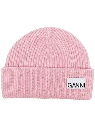 cappello soft wool donna rosa in lana - GANNI - d — 2