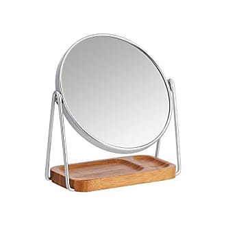 Chrome Basics Dressing Table Mirror with Dual Trays 1X/5X Magnification 