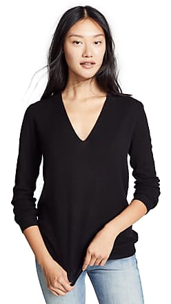 Theory Womens Adrianna Cashmere Sweater, Black, M