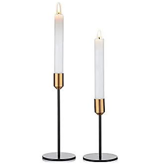 Nuptio Black Candle Holder Set of 3 Gothic Candlestick Holders for