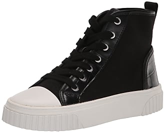 Nine West Womens Dyiane7 Sneaker, Black Leather, 8.5