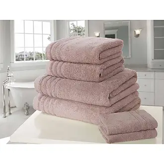 Calvin Klein Melange Solid Set of 6 Terry Towels - 2 Bath 2 Hand & 2 Wash,  100% Cotton 500 GSM (Dusty Blue)