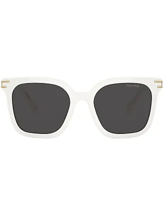 Miu Miu Eyewear: White Sunglasses now at £267.00+ | Stylight