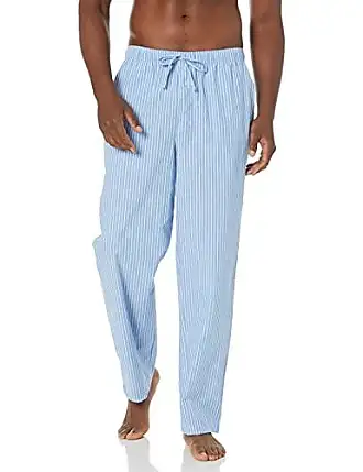 Essentials Pantalon de Pyjama Tissé Coupe Droite Homme, Bleu Marine  Motif Cachemire, XS : : Mode