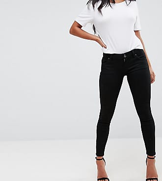 Asos Petite ASOS DESIGN Petite Whitby low rise skinny jeans in clean black