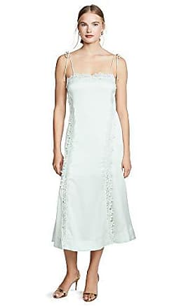 Keepsake the Label The Label Womens Resound Sleeveless LACE Trim Slip MIDI Dress, Seafoam, L