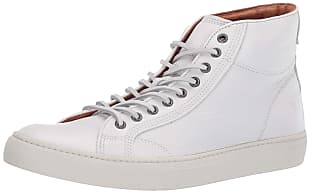 Frye Mens Walker Mid Lace Sneaker, White, 11.5