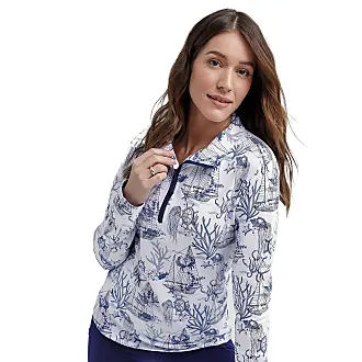 Vera Bradley Women's Snap Collar Fleece Pullover Sweatshirt With Pockets,  Navy Garden, Extra Small at  Women's Clothing store