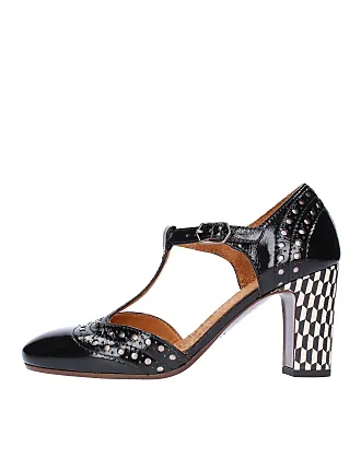 Moda Donna D collet in pelle Chie Mihara in Nero Stylight