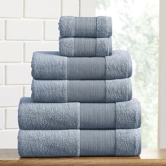 Pacific Coast Textiles 6 Piece 100% Turkish Cotton Towel Set Mocha Single 