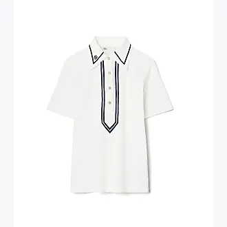 Tory Burch logo-check Cotton T-shirt - Farfetch