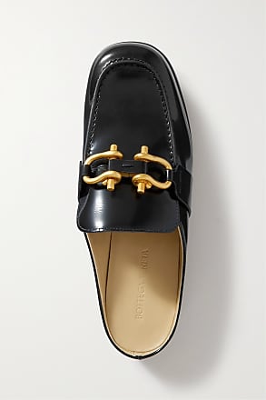 Bottega Veneta Monsieur Embellished Patent-leather Loafers - Men - Black Loafers - EU 41