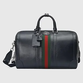 Gucci Python Duffle Bag With Double G in Black for Men