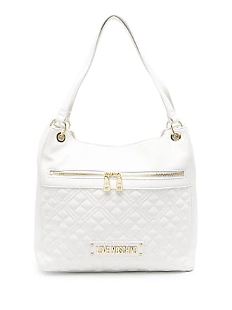 Buy Love Moschino Women White Quilted LM Crossbody Bag Online - 805768