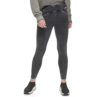 DKNY Women's Stretchy Everyday Mid Rise Logo Leggings, Blk, XX-Small :  : Clothing, Shoes & Accessories