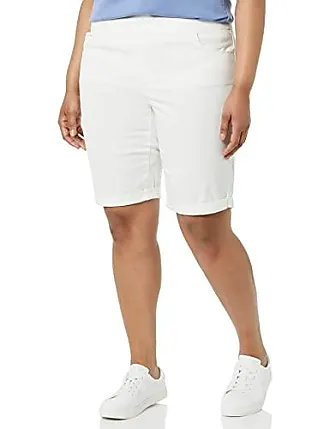 Gloria Vanderbilt Women's Plus Size Kala Midrise Skimmer Short, Vintage  White
