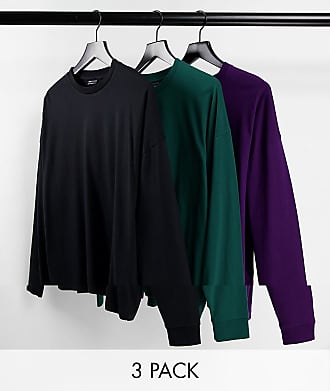 Camiseta extragrande violeta ASOS de Algodón de color Morado para hombre Hombre Camisetas y polos de Camisetas y polos ASOS 